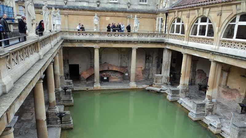 Romerska Bath, svalkande l & tidvatten